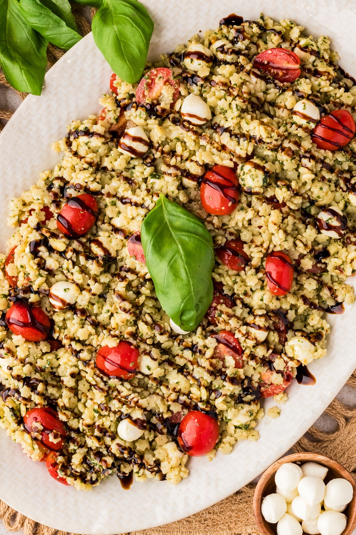 EXCLUSIVE: Caprese Pastina Salad