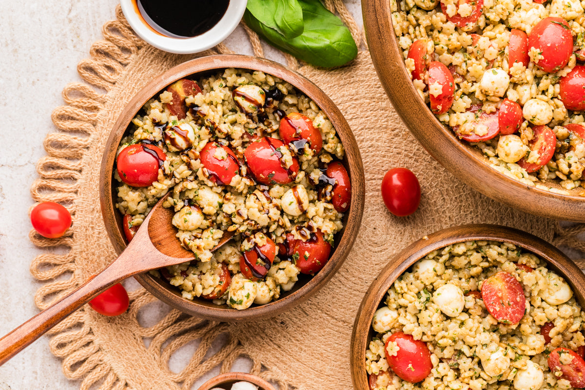 EXCLUSIVE: Caprese Pastina Salad