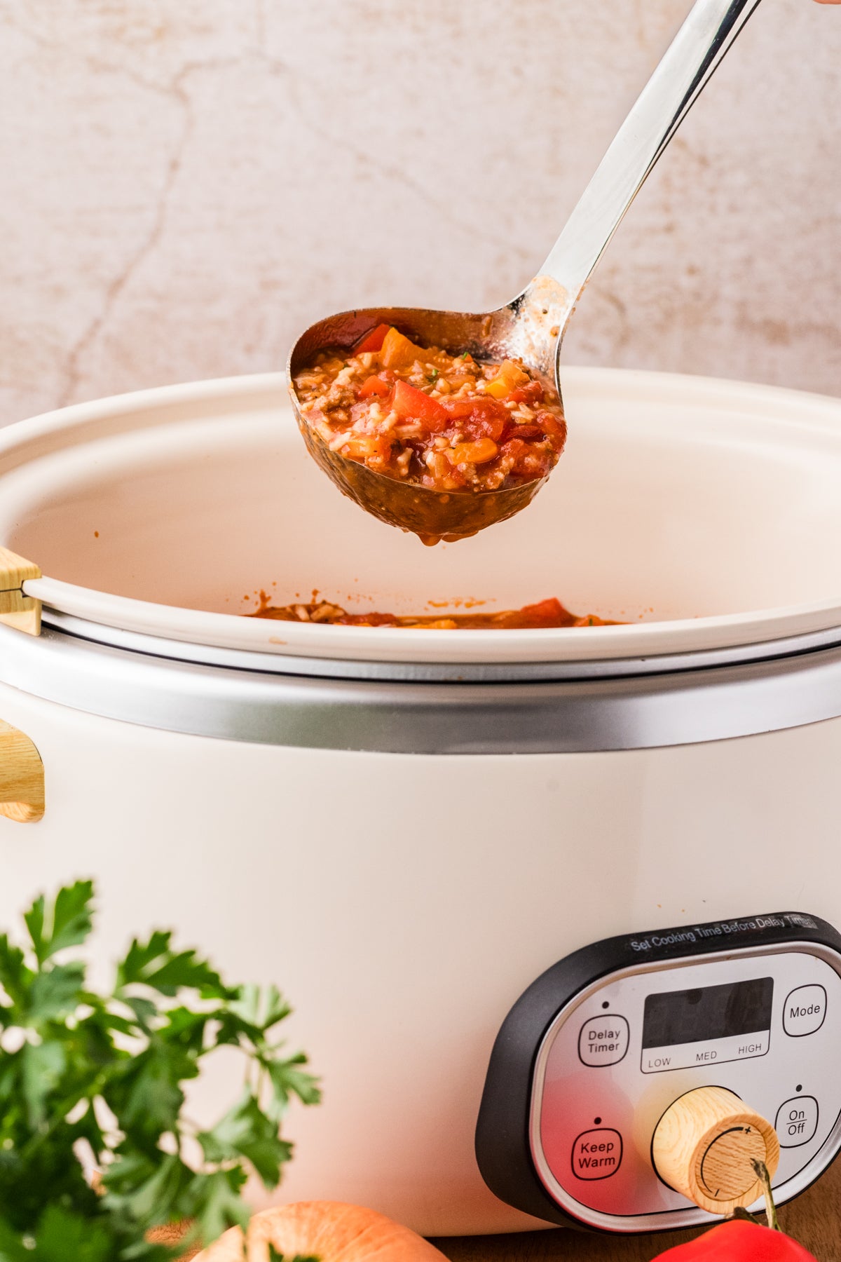 EXCLUSIVE: Slow Cooker Stuffed Pepper Soup