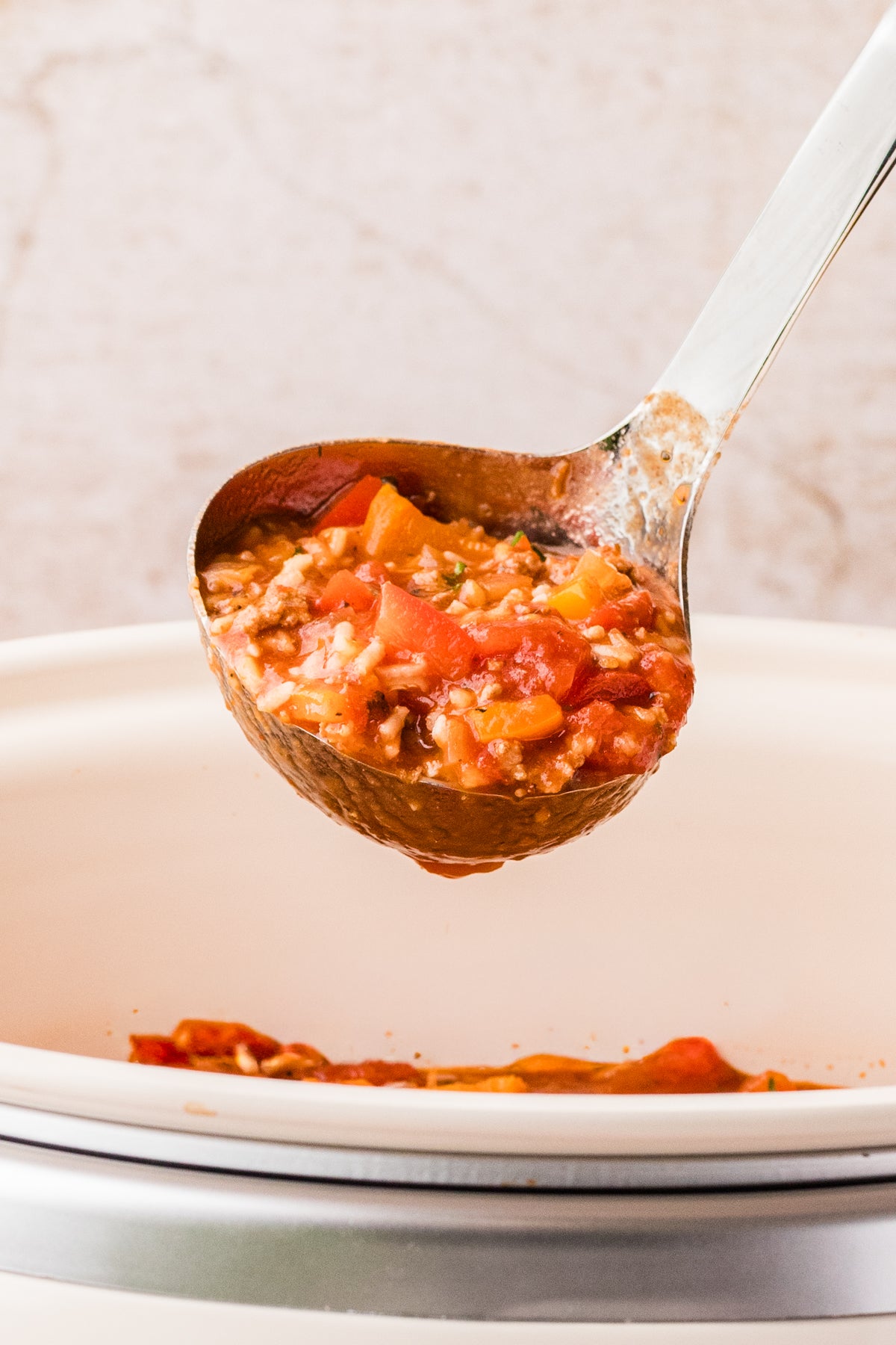EXCLUSIVE: Slow Cooker Stuffed Pepper Soup