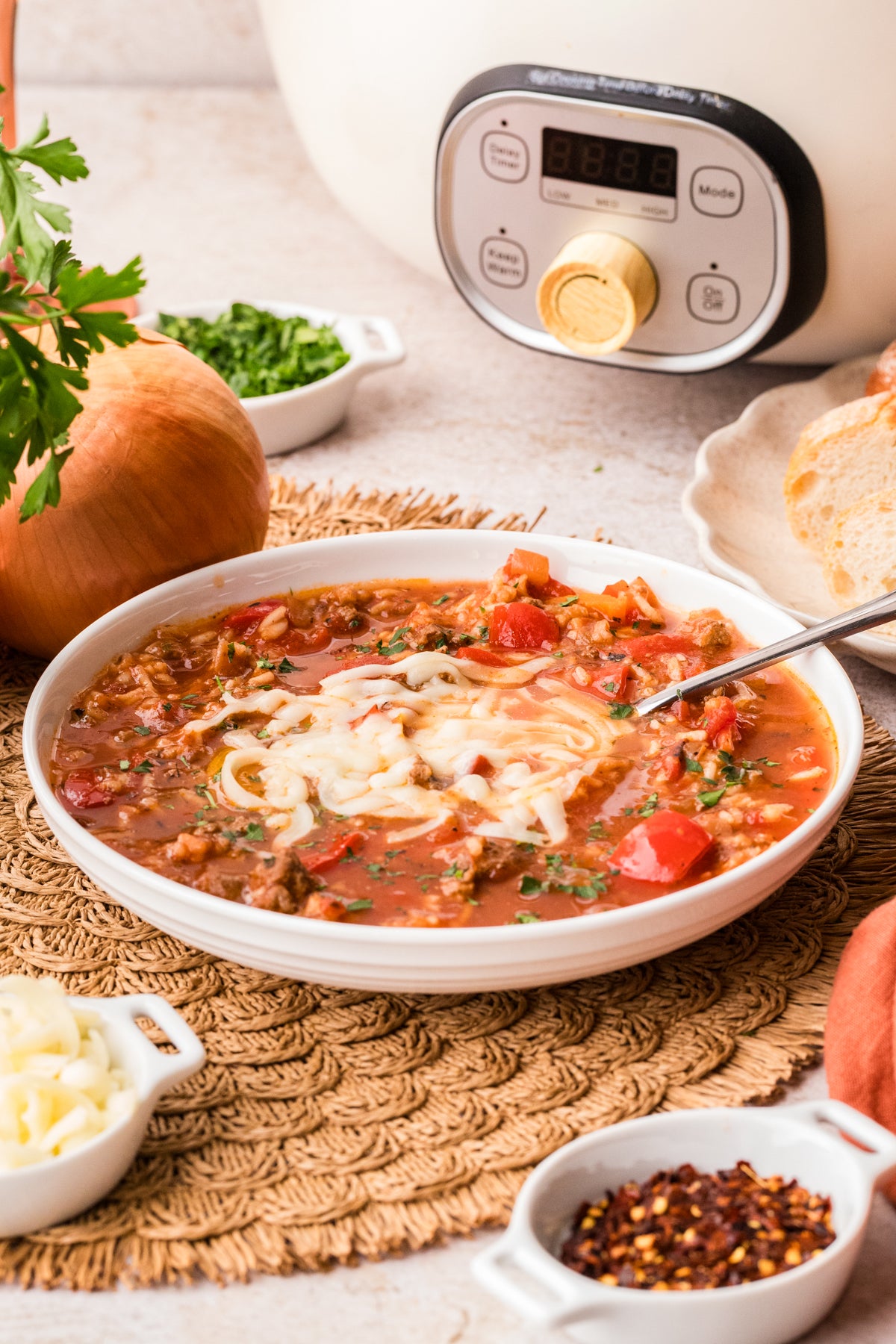 EXCLUSIVE: Slow Cooker Stuffed Pepper Soup