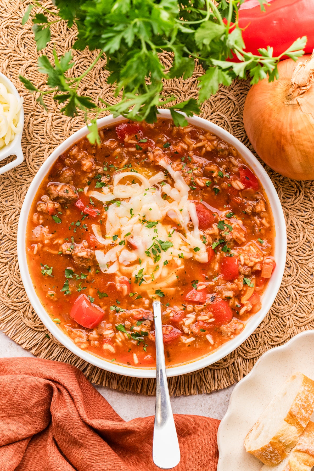 EXCLUSIVE: Slow Cooker Stuffed Pepper Soup