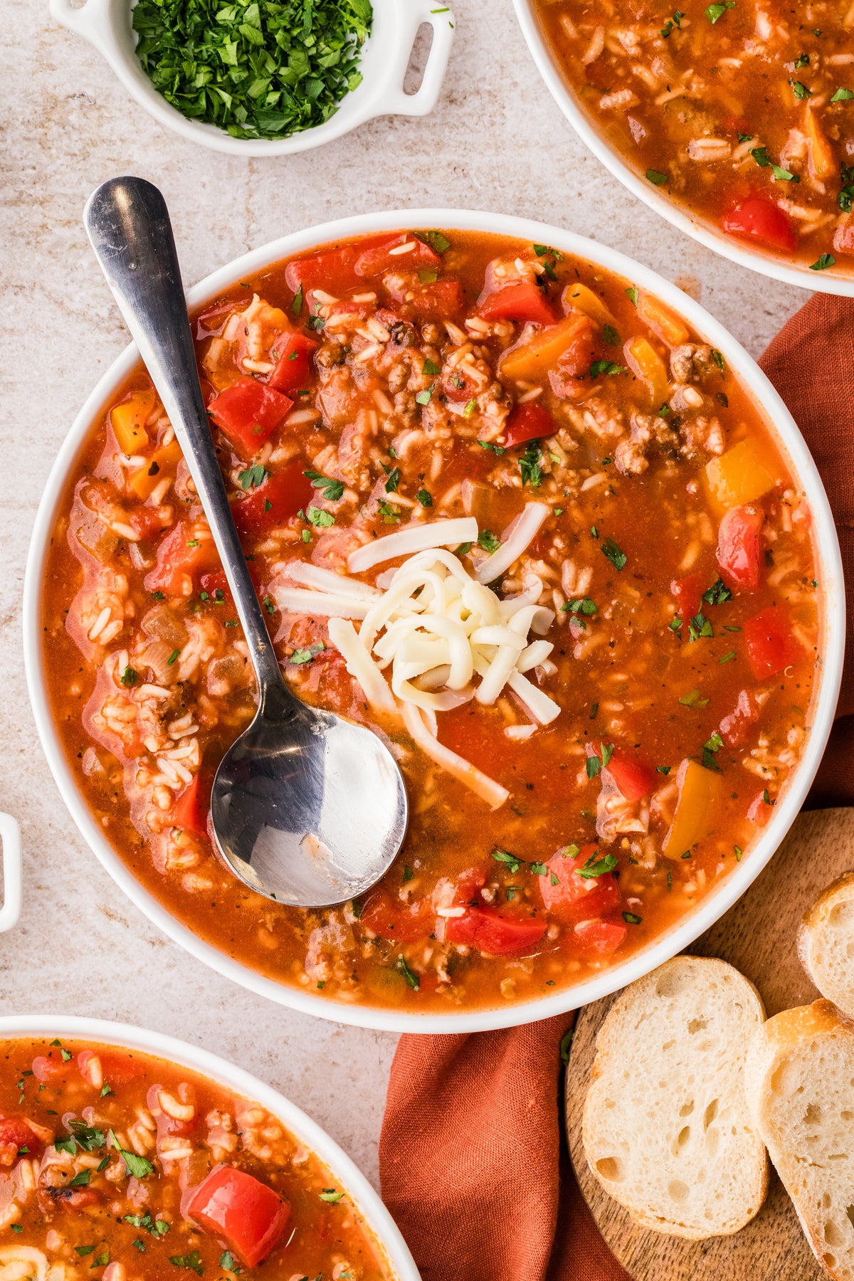EXCLUSIVE: Slow Cooker Stuffed Pepper Soup
