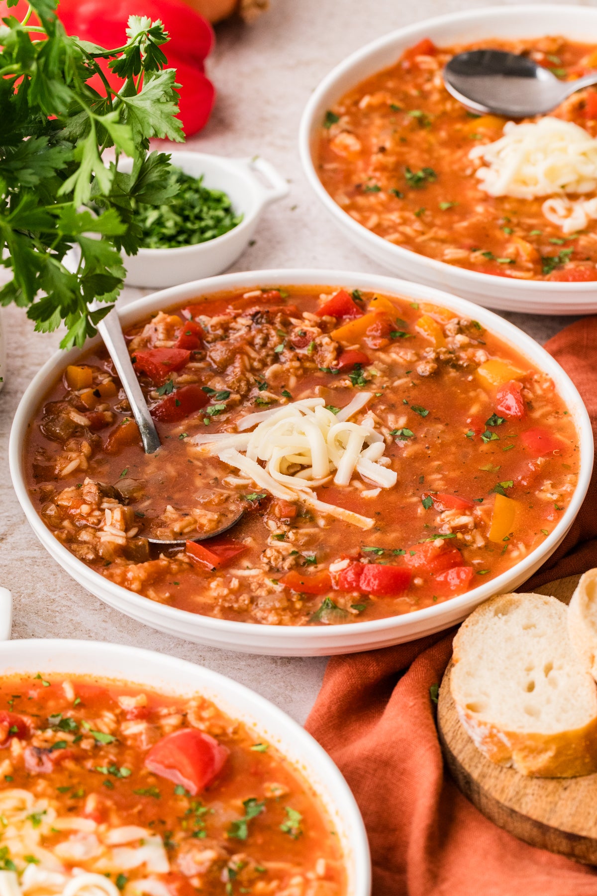 EXCLUSIVE: Slow Cooker Stuffed Pepper Soup