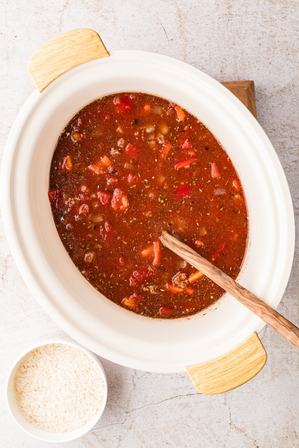 EXCLUSIVE: Slow Cooker Stuffed Pepper Soup