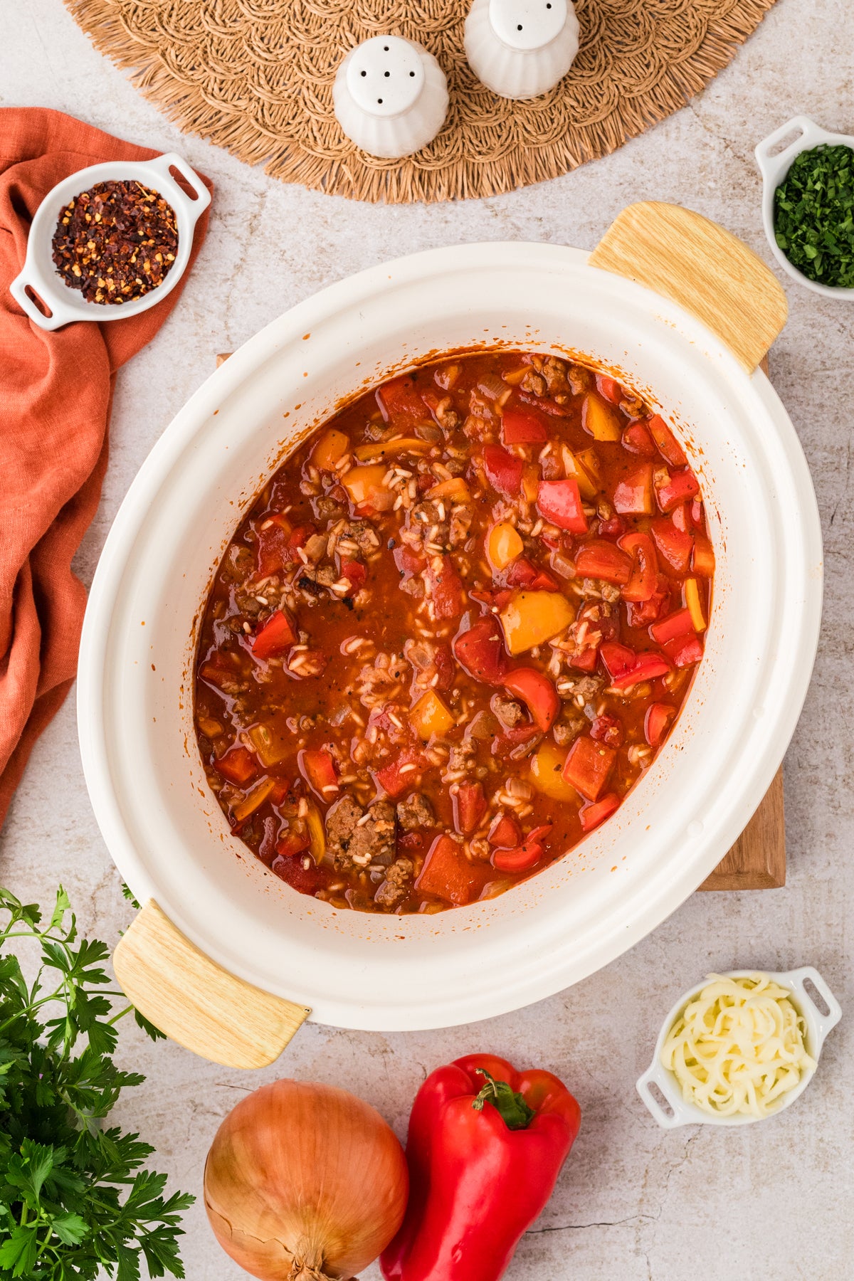 EXCLUSIVE: Slow Cooker Stuffed Pepper Soup