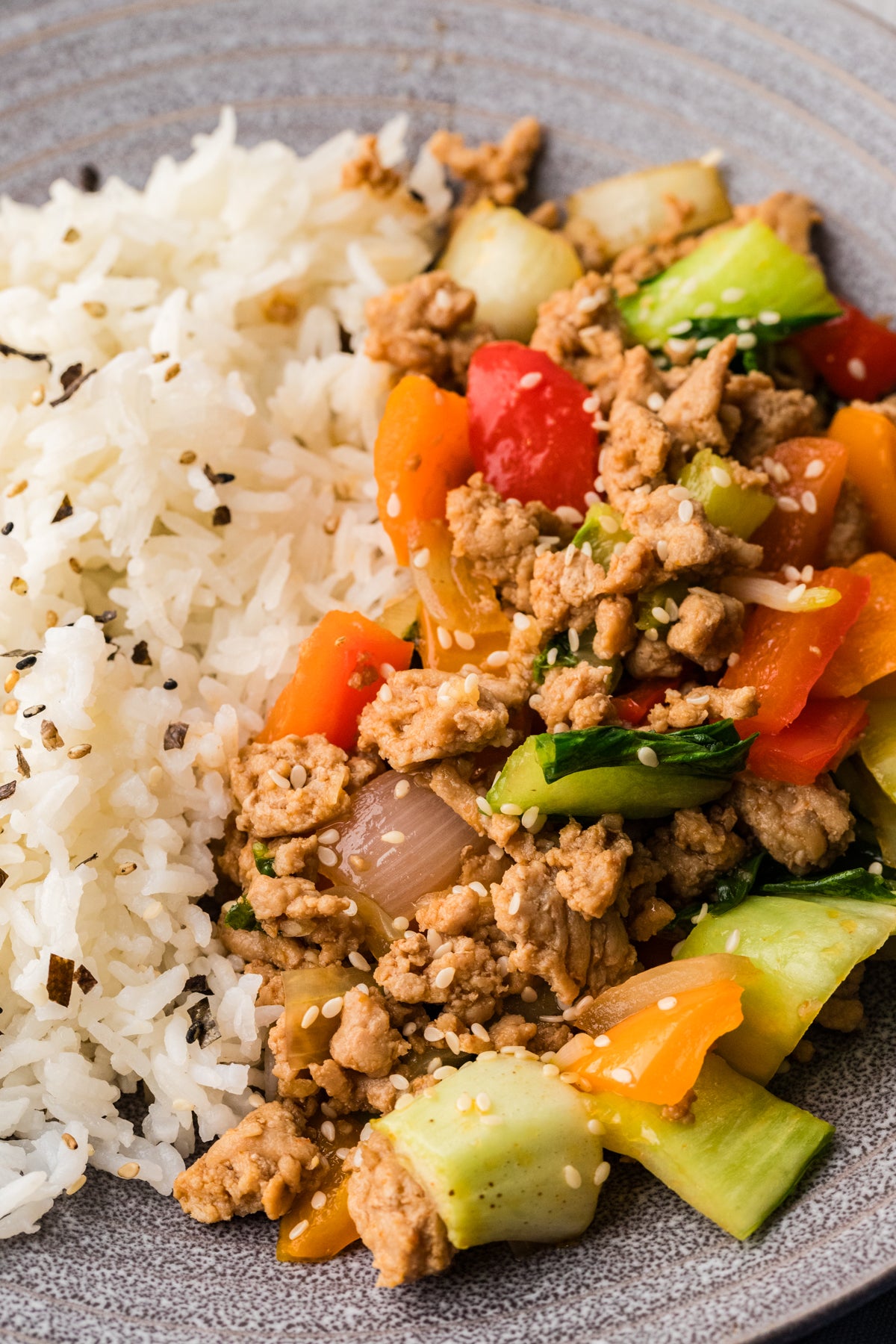 EXCLUSIVE: Sweet & Spicy Ground Turkey Stir Fry- 20 minute Meal