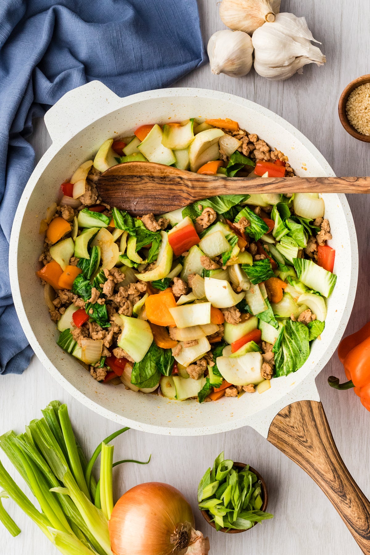 EXCLUSIVE: Sweet & Spicy Ground Turkey Stir Fry- 20 minute Meal