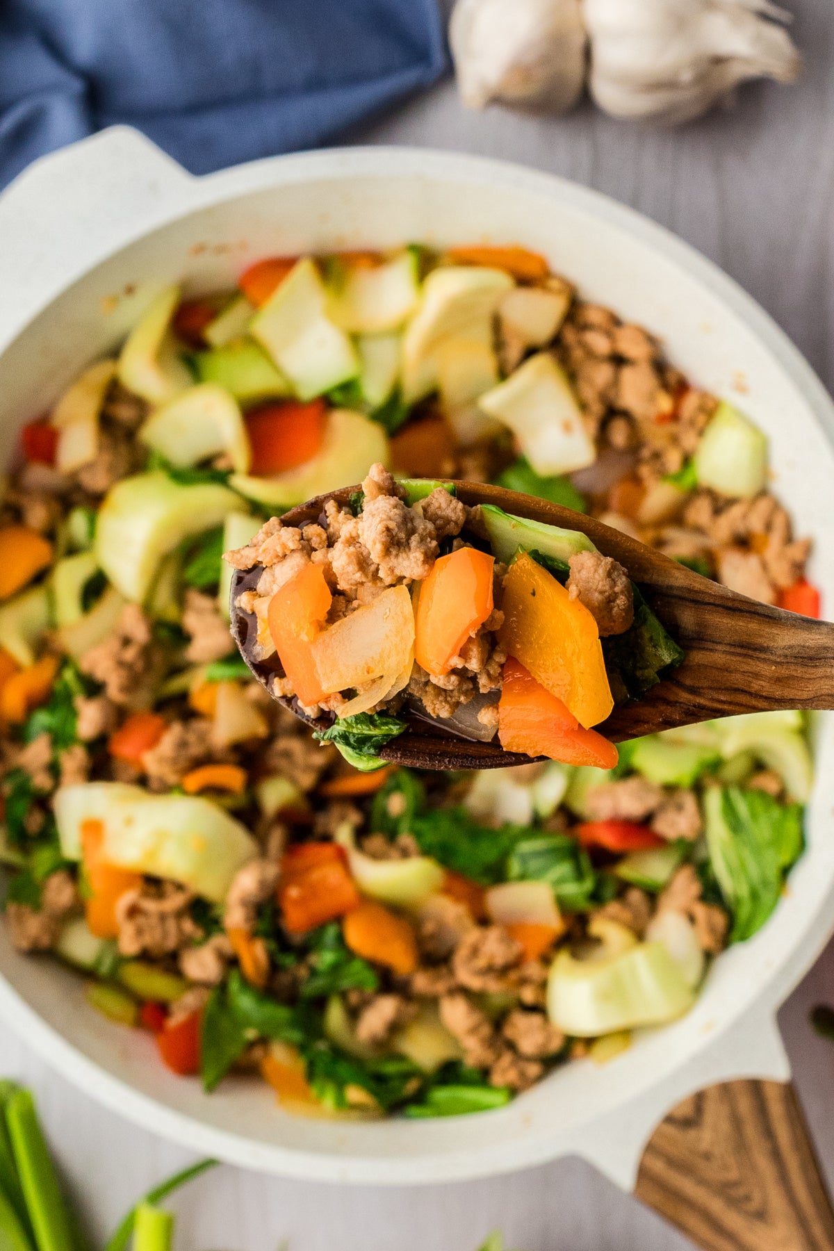 EXCLUSIVE: Sweet & Spicy Ground Turkey Stir Fry- 20 minute Meal