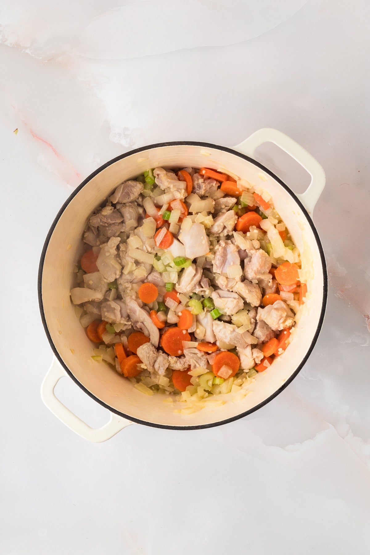 EXCLUSIVE: Corn and Poblano Soup with Chicken and Rice