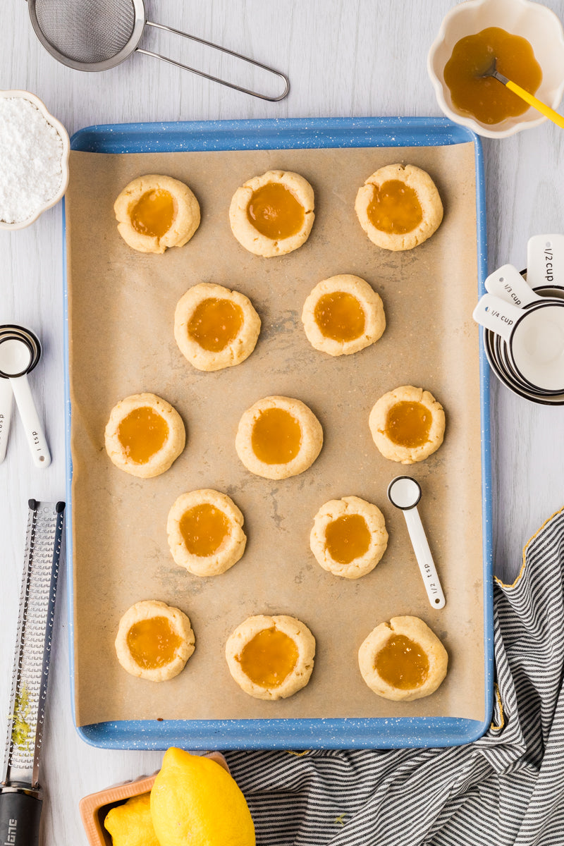 EXCLUSIVE: Lemon Curd Thumbprint cookies