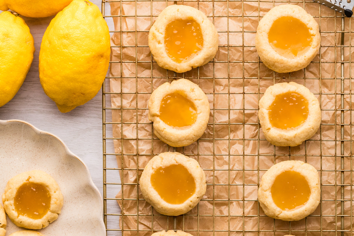 EXCLUSIVE: Lemon Curd Thumbprint cookies