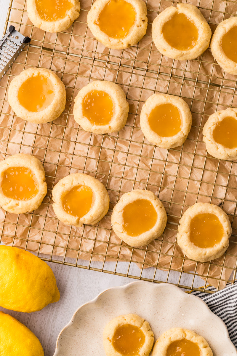 EXCLUSIVE: Lemon Curd Thumbprint cookies