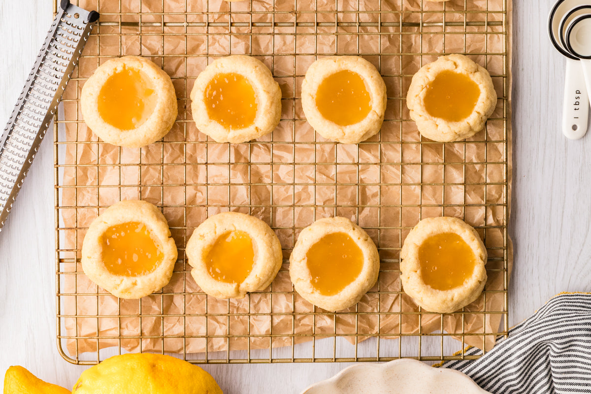 EXCLUSIVE: Lemon Curd Thumbprint cookies