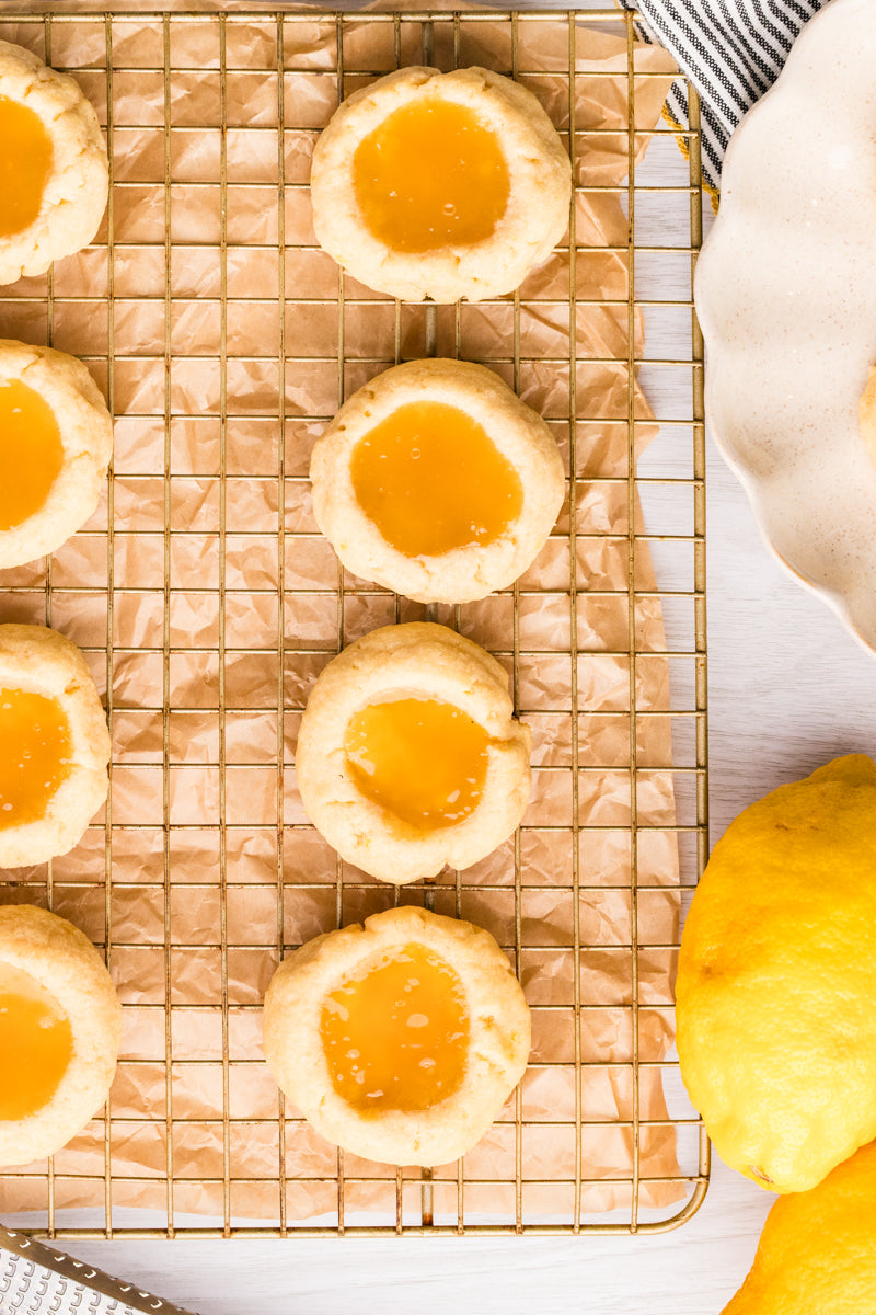 EXCLUSIVE: Lemon Curd Thumbprint cookies