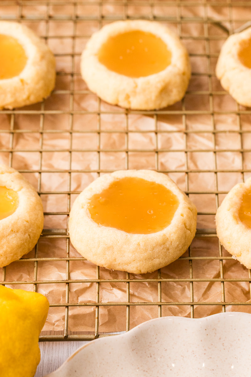 EXCLUSIVE: Lemon Curd Thumbprint cookies