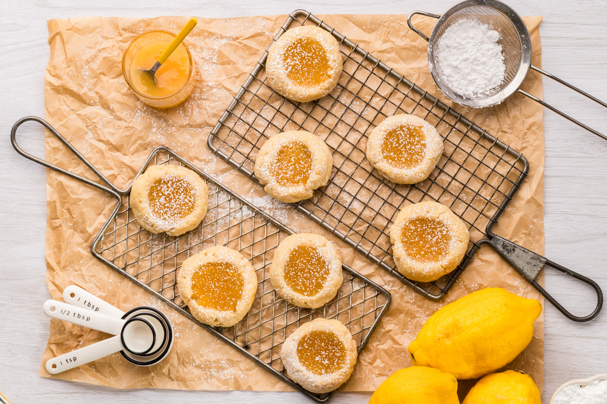 EXCLUSIVE: Lemon Curd Thumbprint cookies