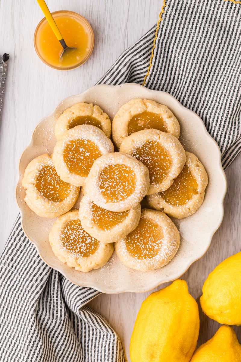 EXCLUSIVE: Lemon Curd Thumbprint cookies