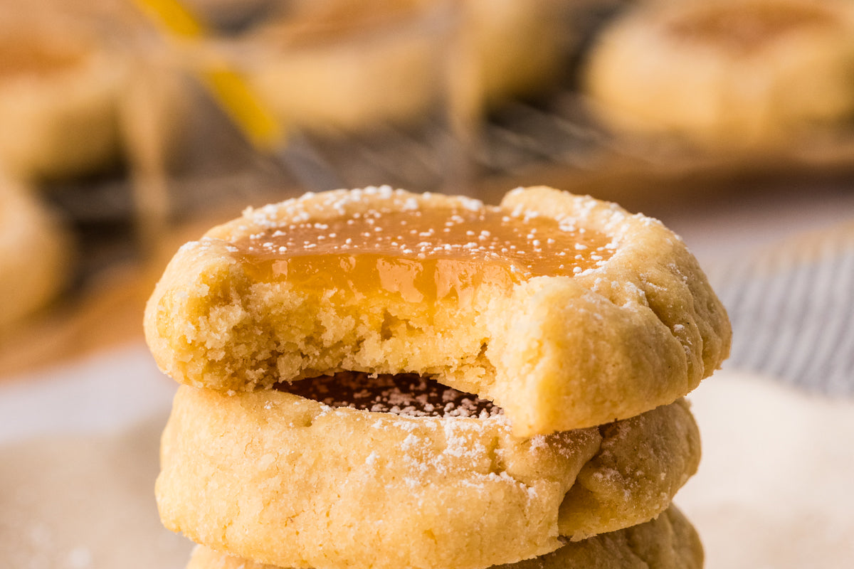 EXCLUSIVE: Lemon Curd Thumbprint cookies