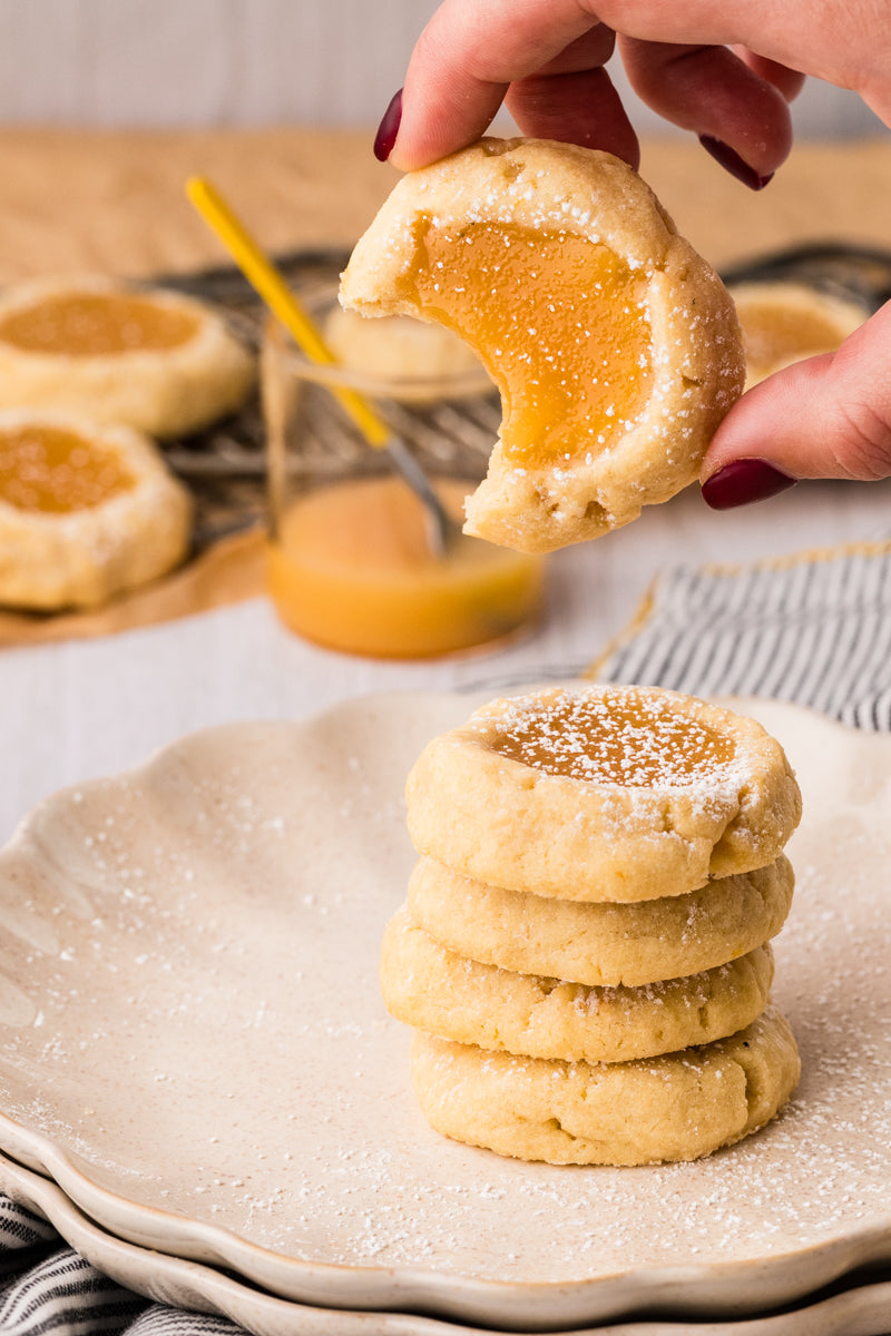 EXCLUSIVE: Lemon Curd Thumbprint cookies