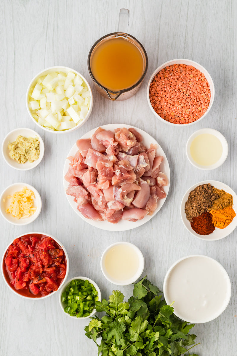 EXCLUSIVE: One Pot Red Lentil Chicken Curry