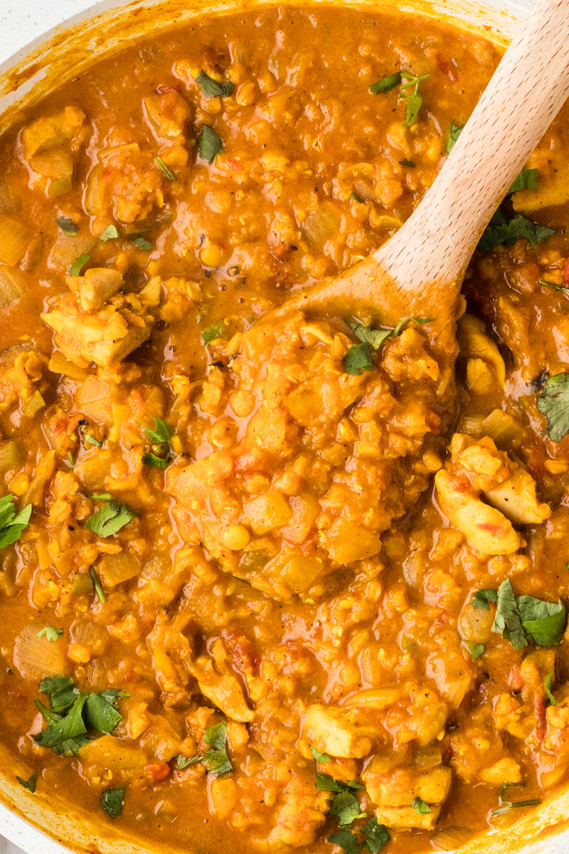 EXCLUSIVE: One Pot Red Lentil Chicken Curry