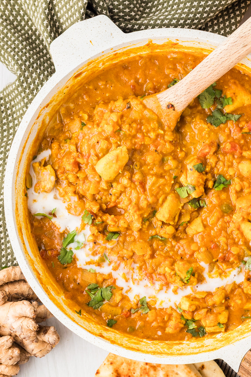 EXCLUSIVE: One Pot Red Lentil Chicken Curry