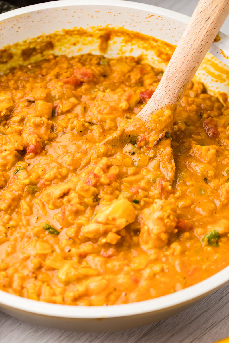EXCLUSIVE: One Pot Red Lentil Chicken Curry