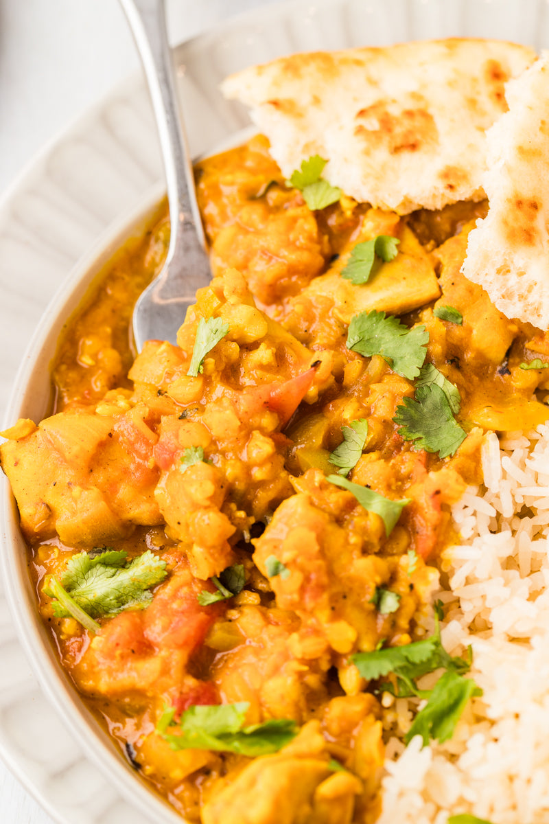 EXCLUSIVE: One Pot Red Lentil Chicken Curry