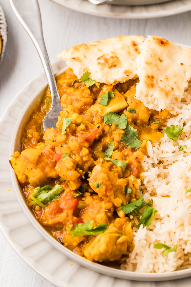 EXCLUSIVE: One Pot Red Lentil Chicken Curry