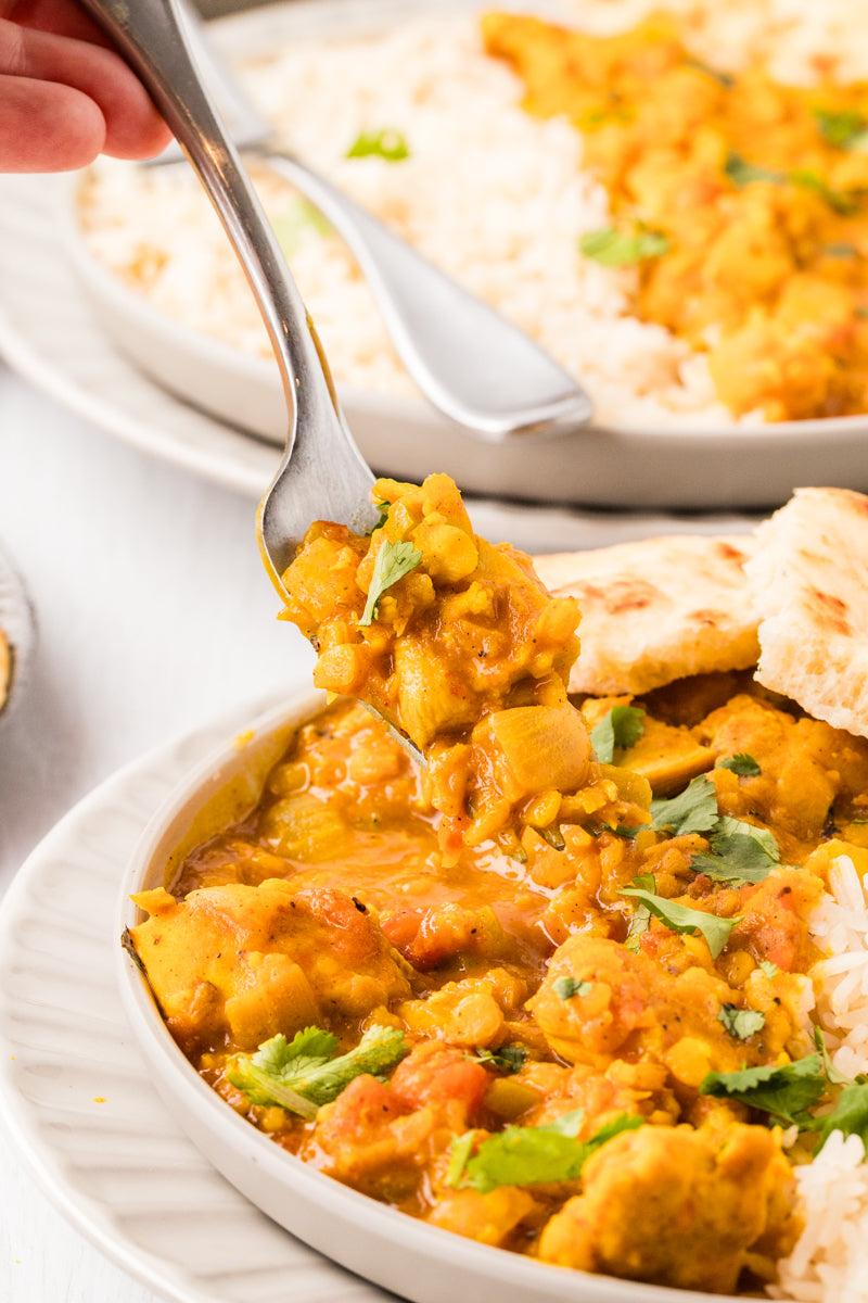 EXCLUSIVE: One Pot Red Lentil Chicken Curry