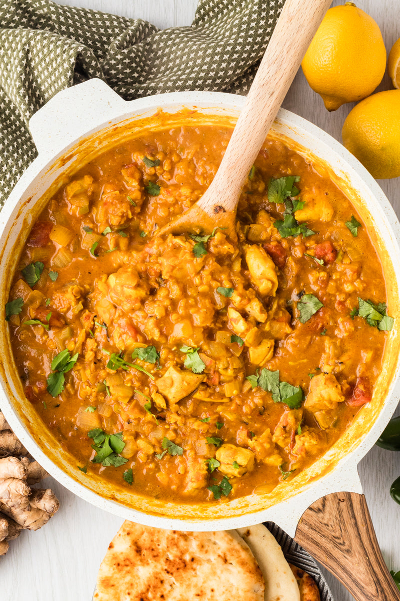 EXCLUSIVE: One Pot Red Lentil Chicken Curry