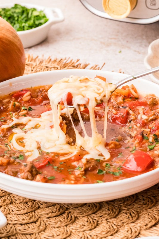 EXCLUSIVE: Slow Cooker Stuffed Pepper Soup
