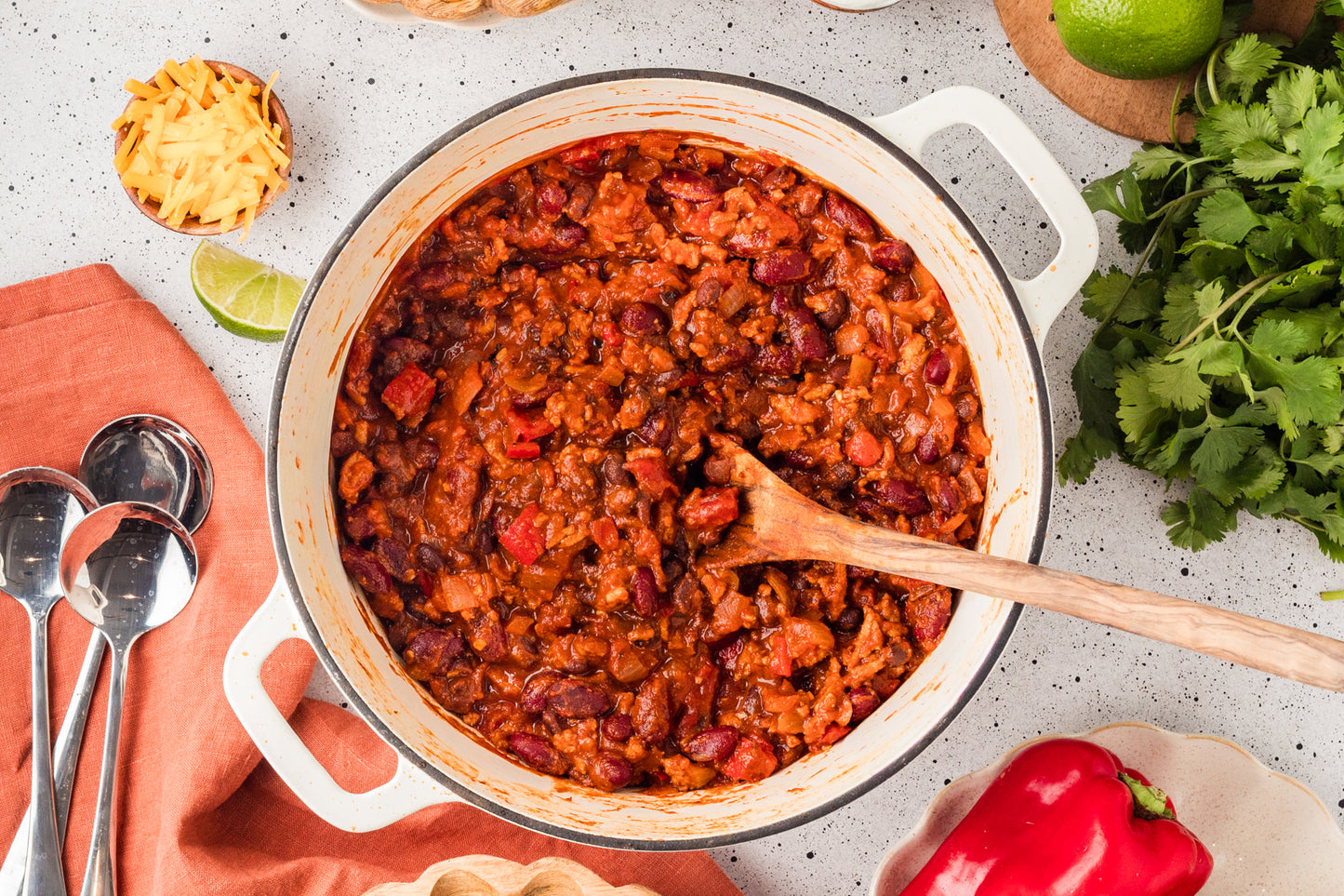 EXCLUSIVE: Stovetop Ground Chicken Chili