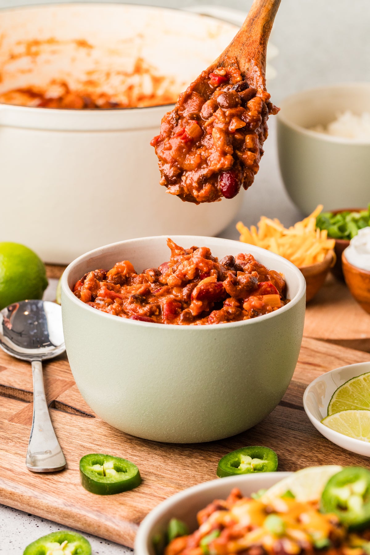 EXCLUSIVE: Stovetop Ground Chicken Chili