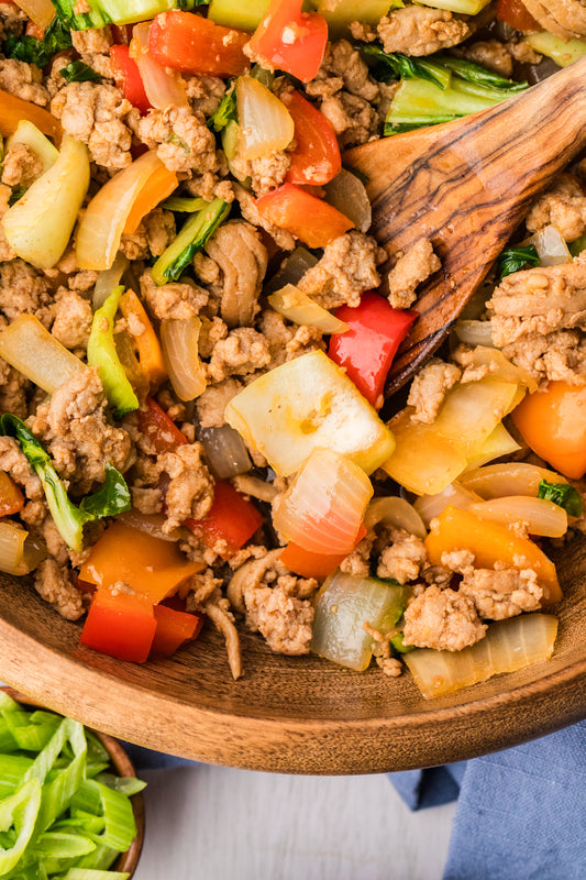 EXCLUSIVE: Sweet & Spicy Ground Turkey Stir Fry- 20 minute Meal